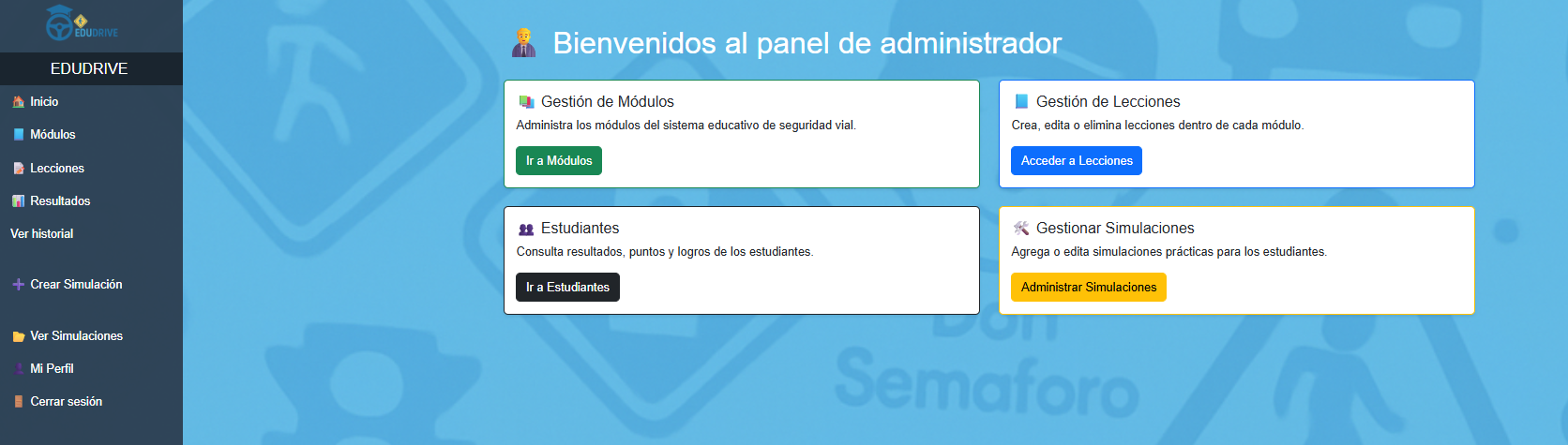Panel administrador